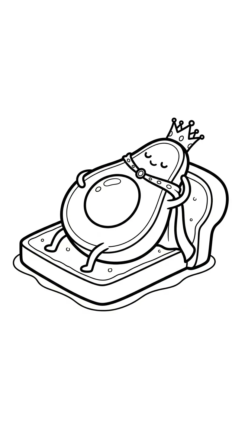 coloriage Avocat à imprimer pour enfant de 6 ans