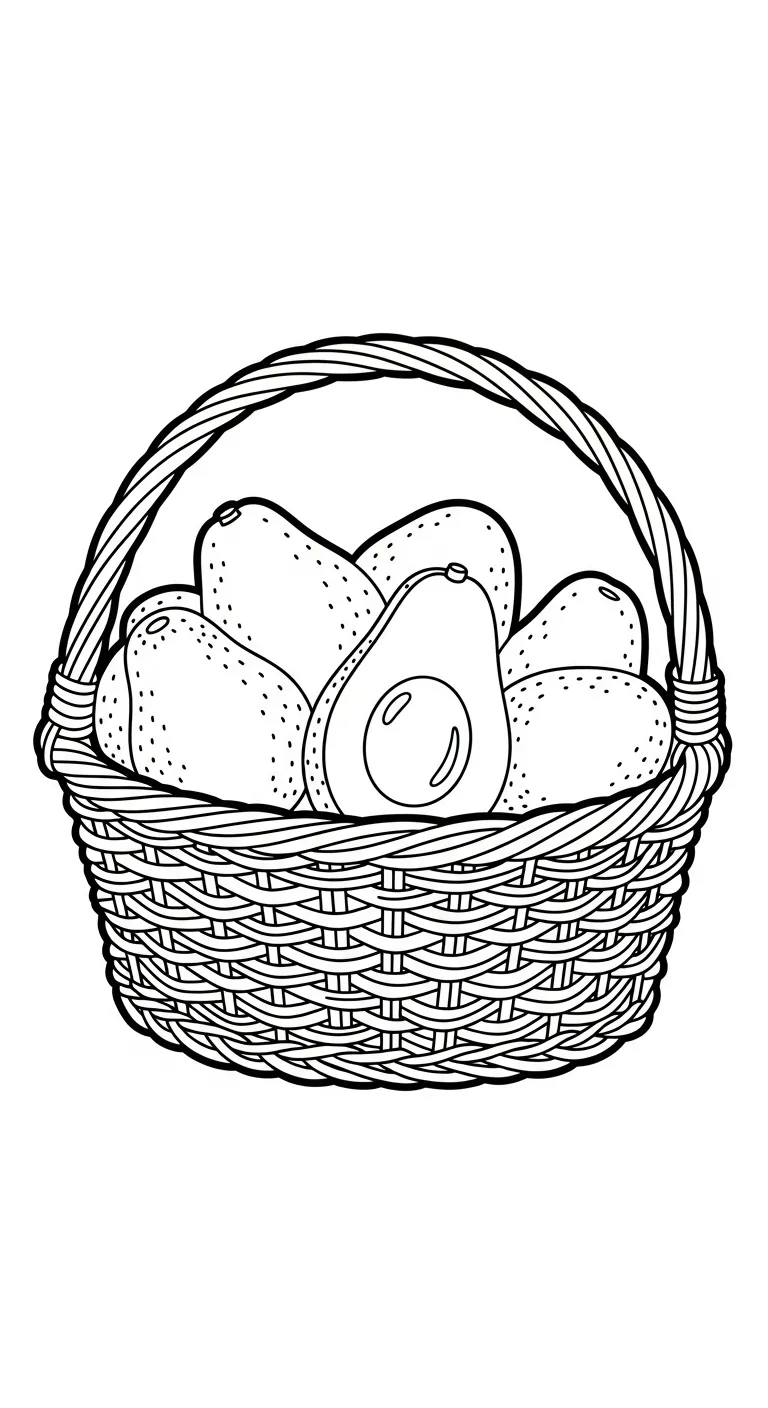 coloriage Avocat et découpage à imprimer 1