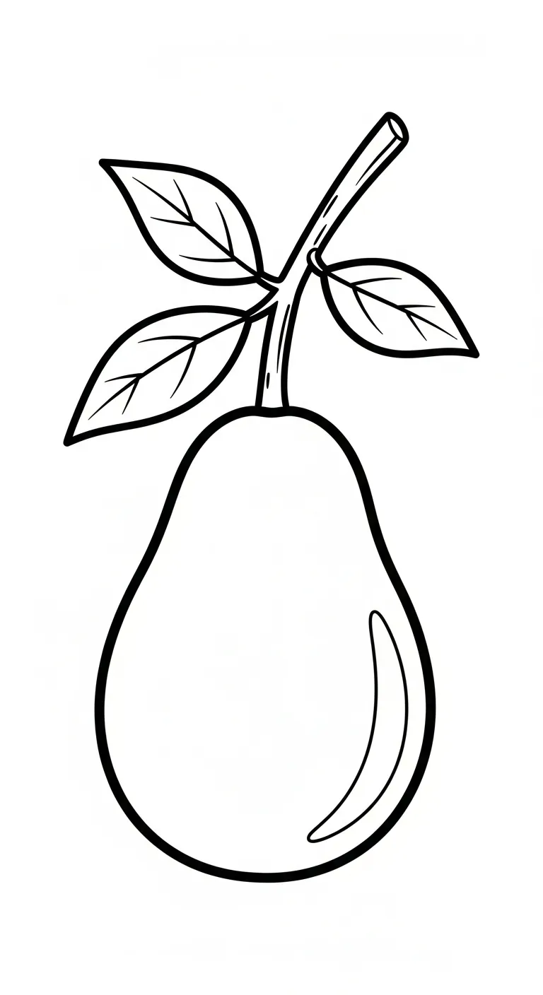coloriage Avocat a imprimer pour enfant de 4 ans
