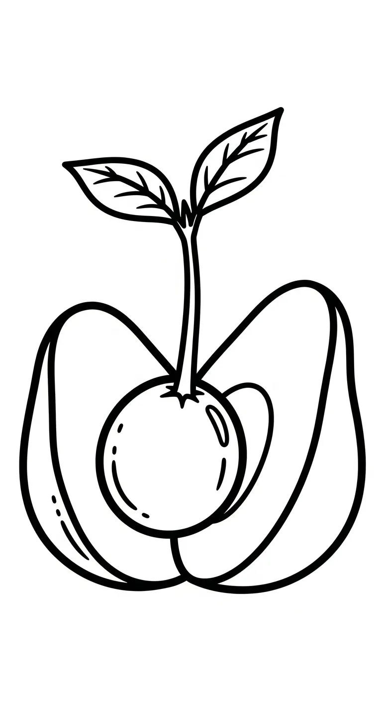 coloriage Avocat pour enfant a imprimer gratuit