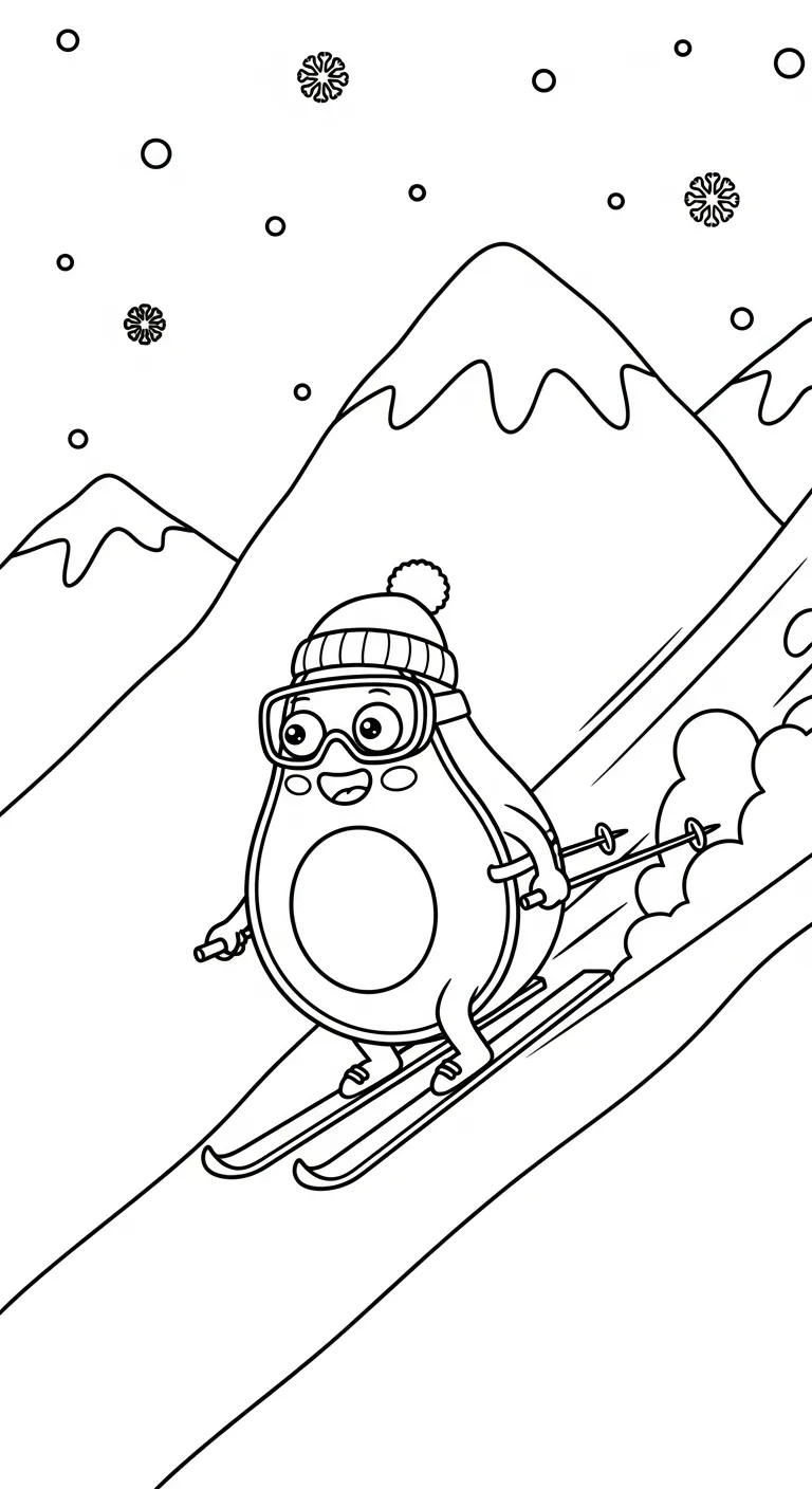 coloriage Avocat à imprimer pour enfant de 7 ans