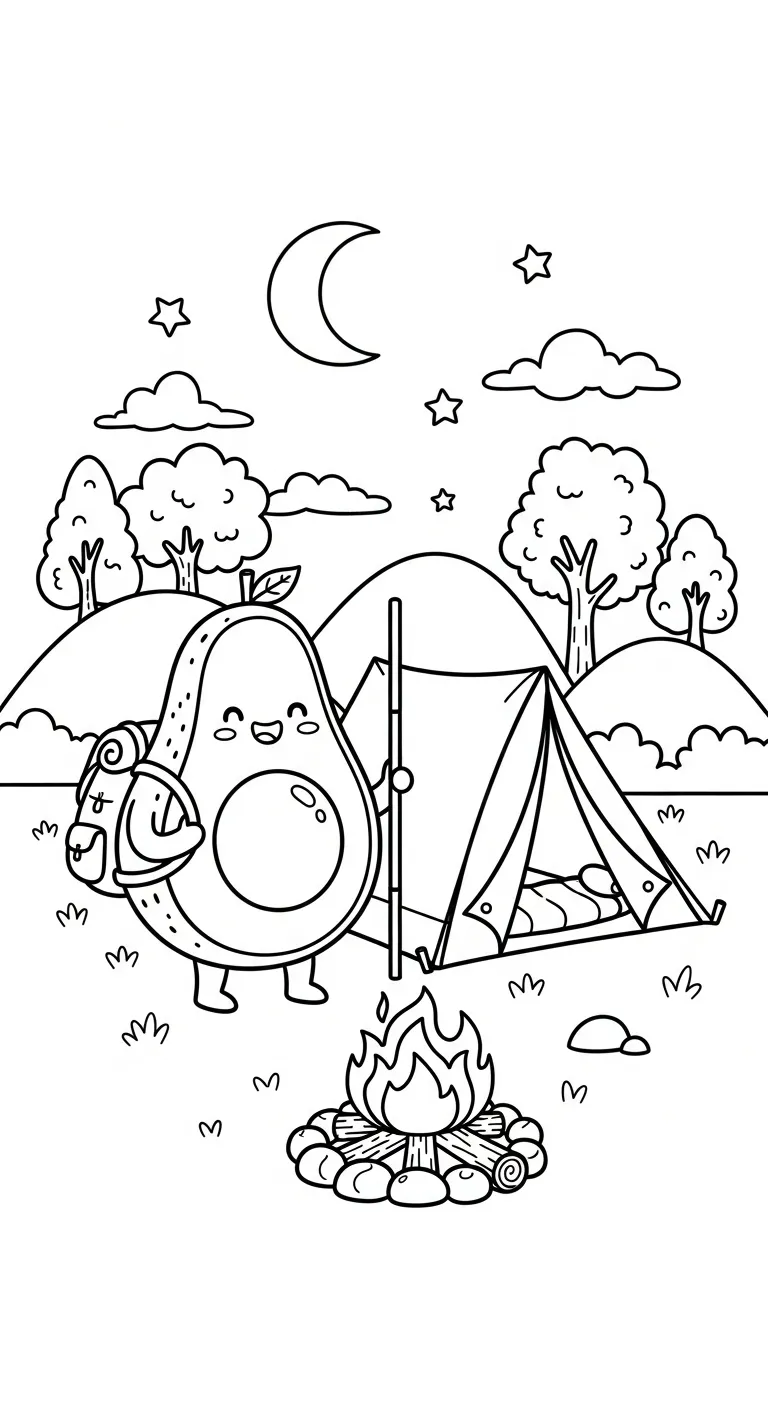 coloriage Avocat à imprimer a4