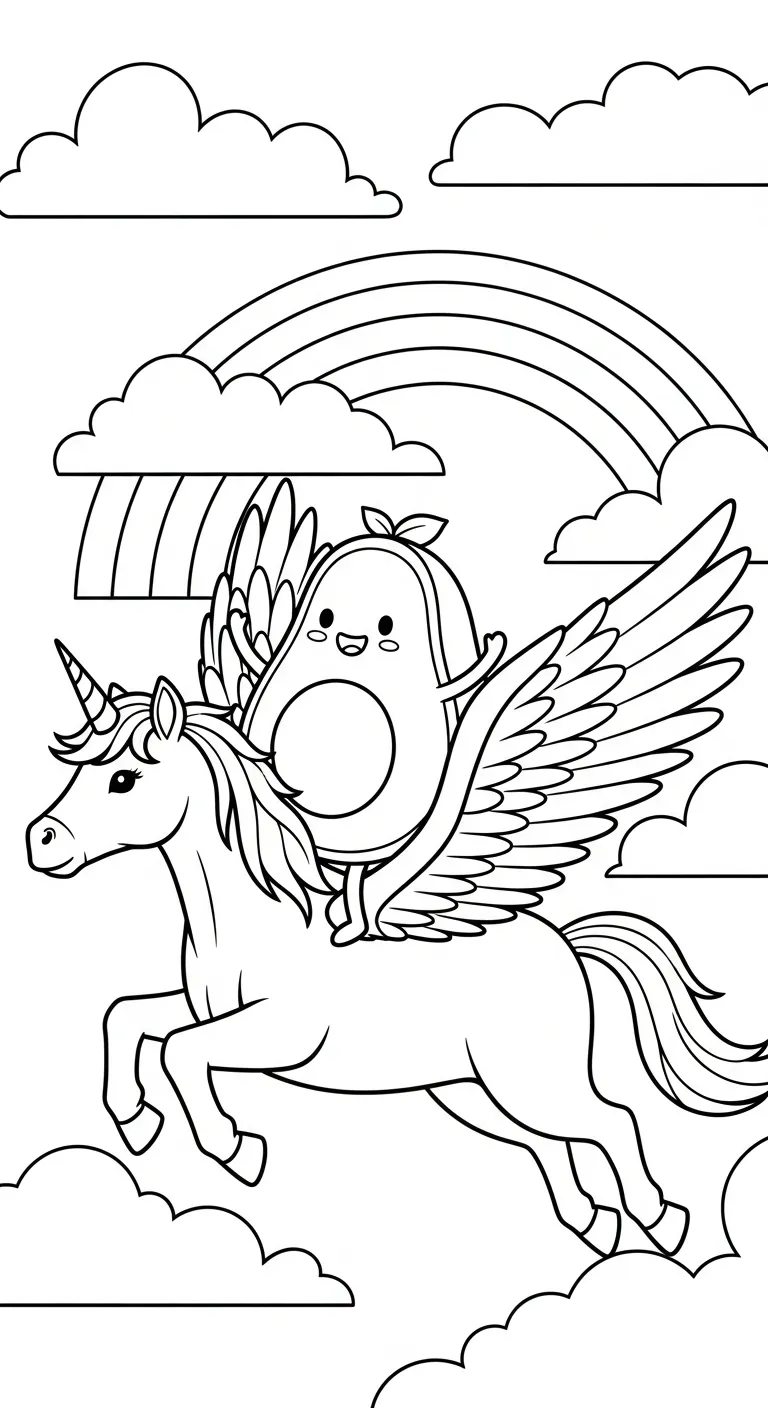 coloriage Avocat à imprimer pour enfant de 7 ans 1