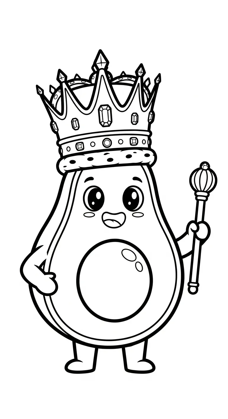 coloriage Avocat a colorier en ligne gratuitement