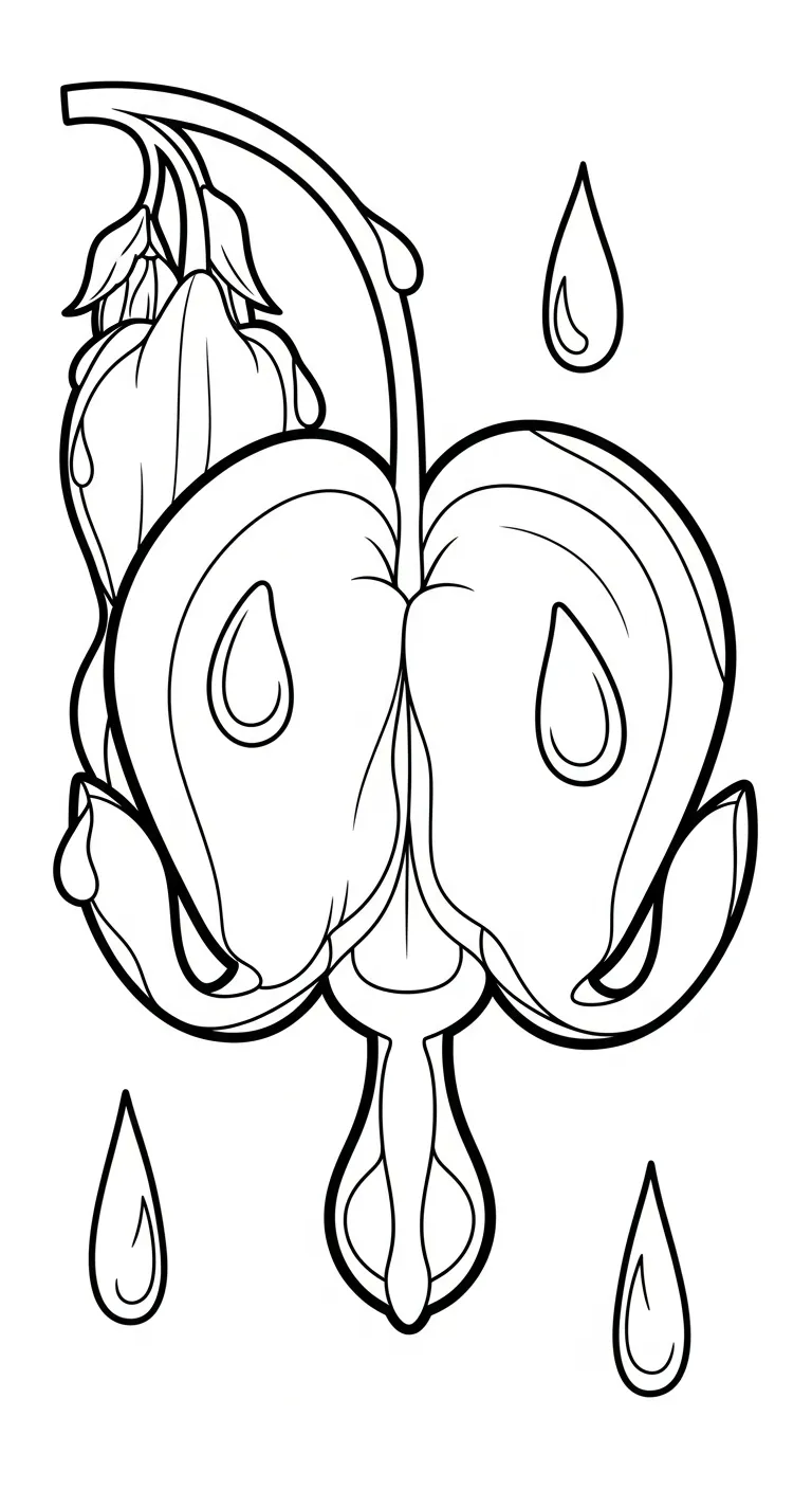 coloriage Cœur de Marie pour enfants à télécharger