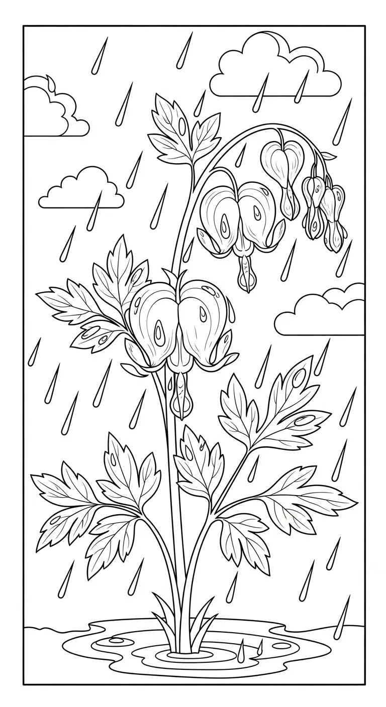 coloriage Cœur de Marie à imprimer pour enfant de 4 ans