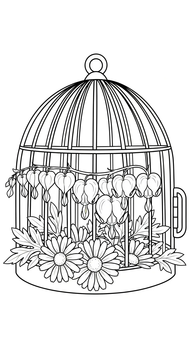 coloriage Cœur de Marie pour enfant gratuit