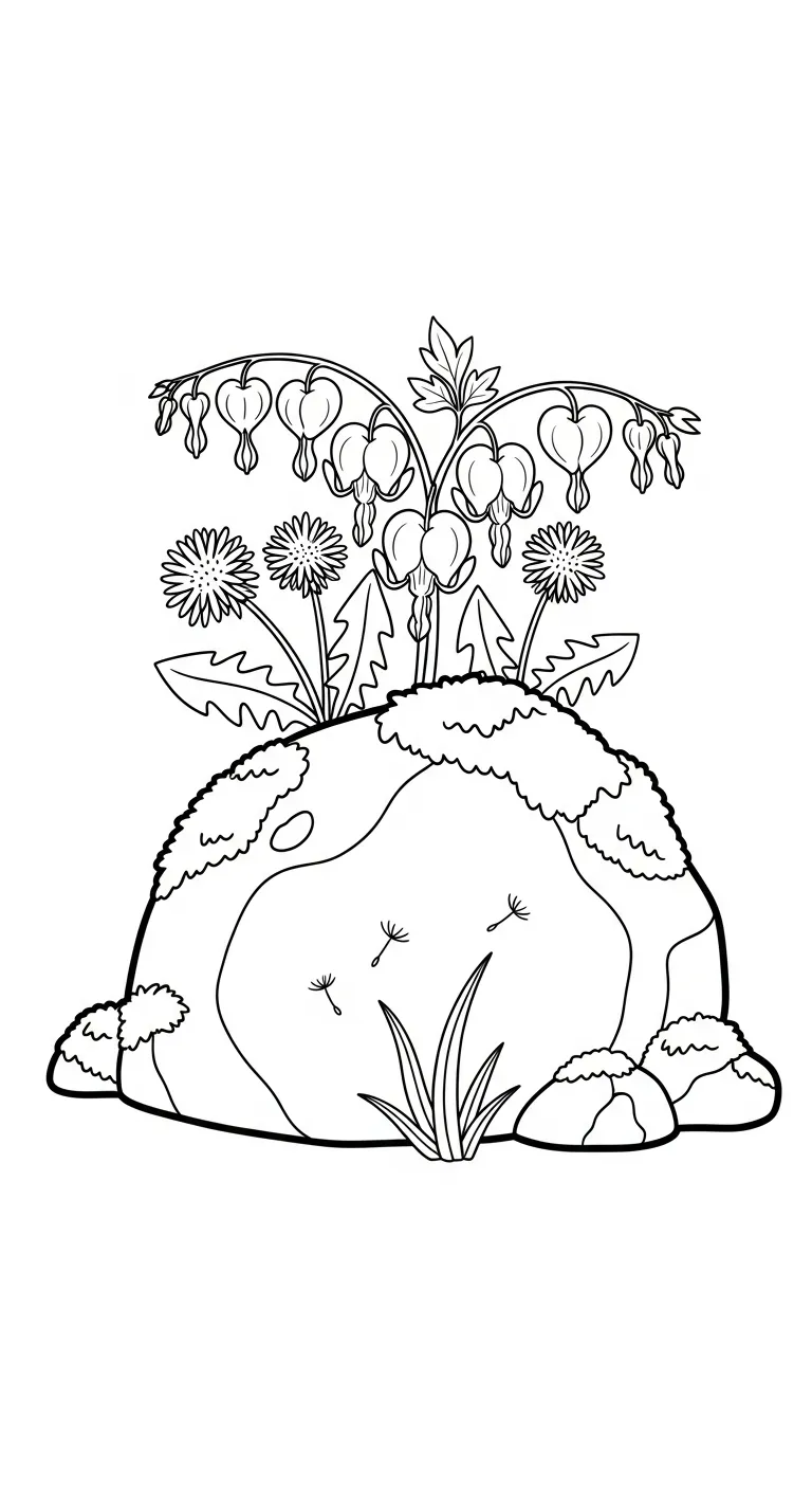 coloriage Cœur de Marie pour enfant de 3 ans