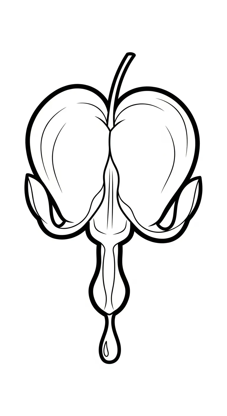 coloriage Cœur de Marie à imprimer pour enfant de 3 ans