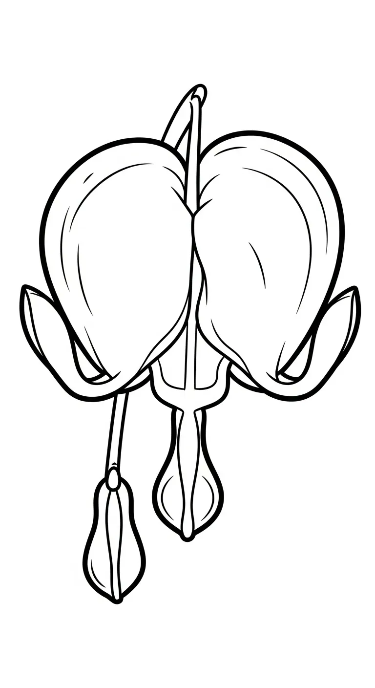 coloriage Cœur de Marie pour enfants à télécharger 1