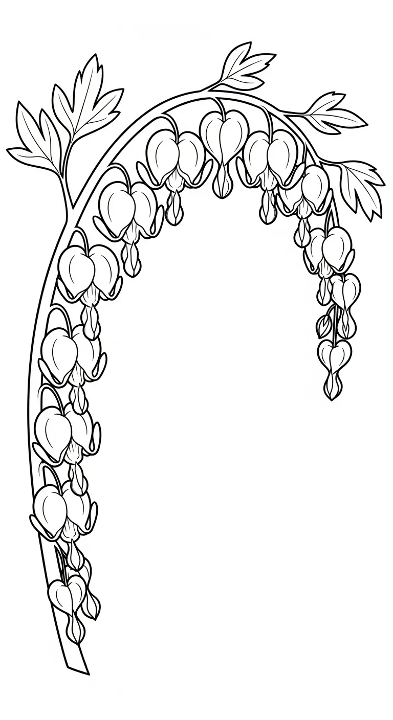 coloriage Cœur de Marie et découpage à imprimer