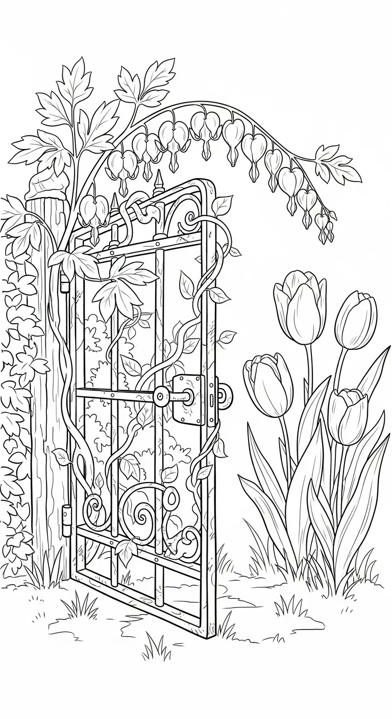 coloriage Cœur de Marie pour enfant a imprimer gratuit