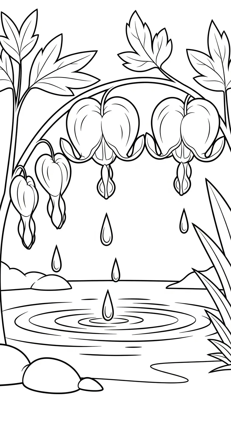 coloriage Cœur de Marie pour enfants à télécharger 2