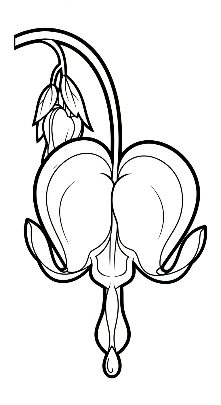 coloriage Cœur de Marie educatif pour enfant