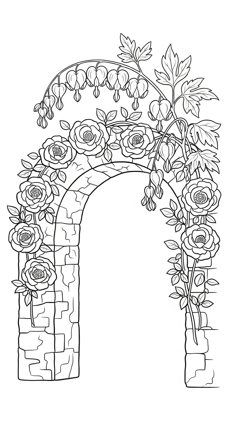 image pour coloriage Cœur de Marie enfant