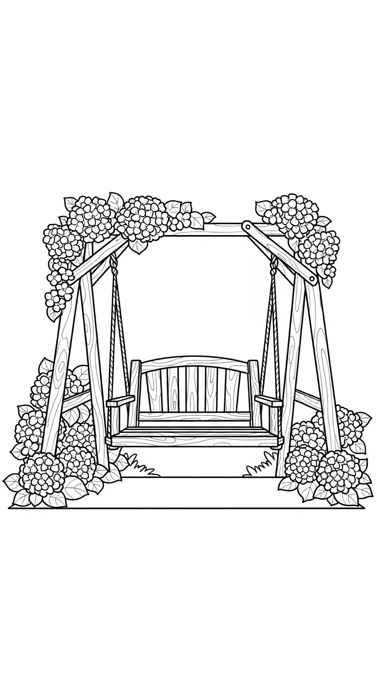 coloriage Hortensia à imprimer pour enfant de 12 ans
