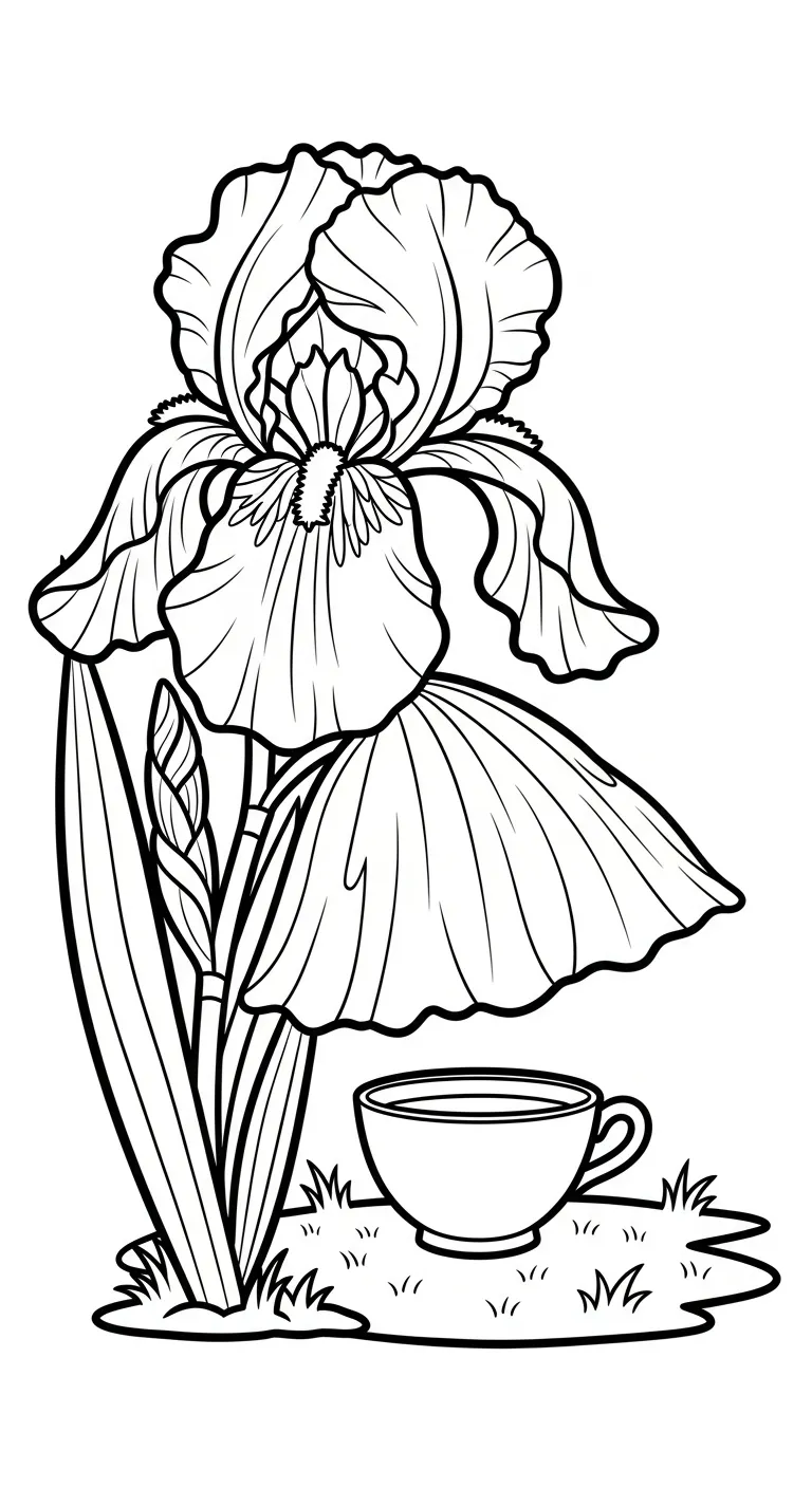 coloriage Iris educatif pour enfant