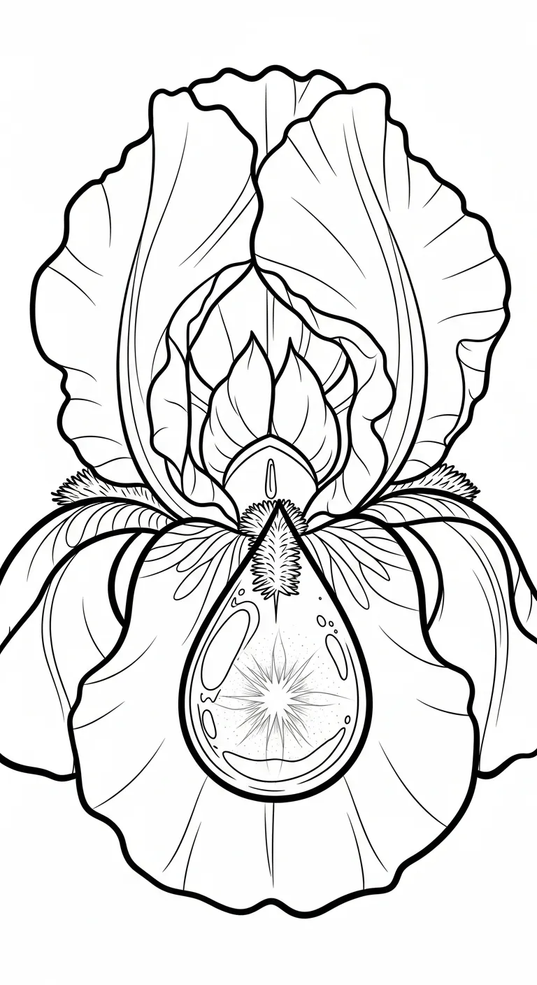coloriage Iris gratuit a imprimer