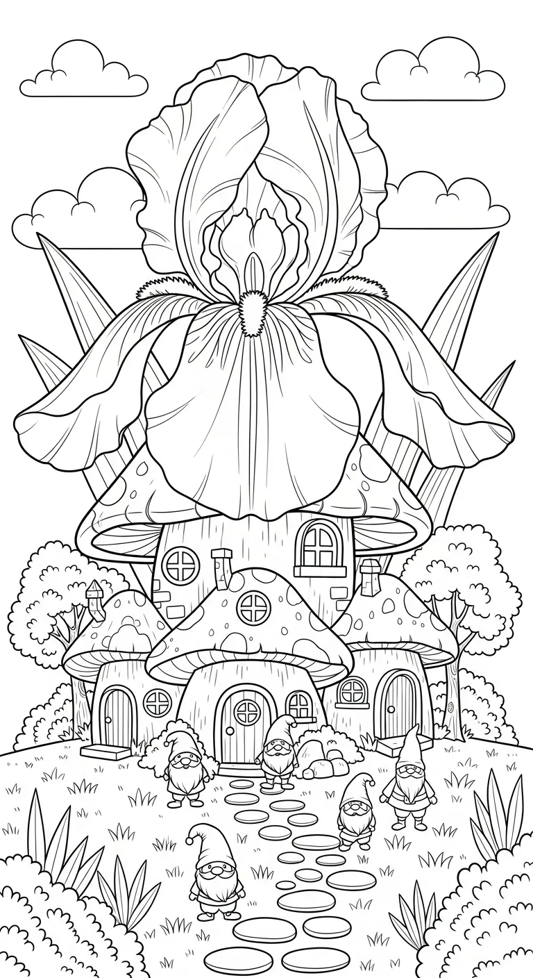 coloriage Iris a imprimer gratuit