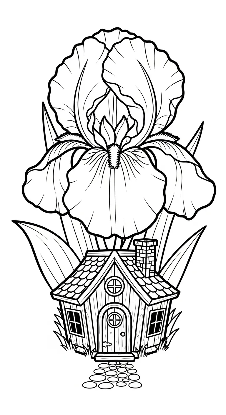coloriage Iris pour enfant de 7 ans