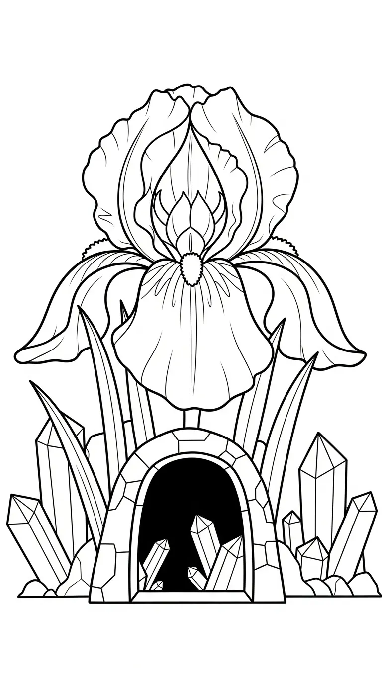 coloriage Iris pour enfant de à imprimer 1