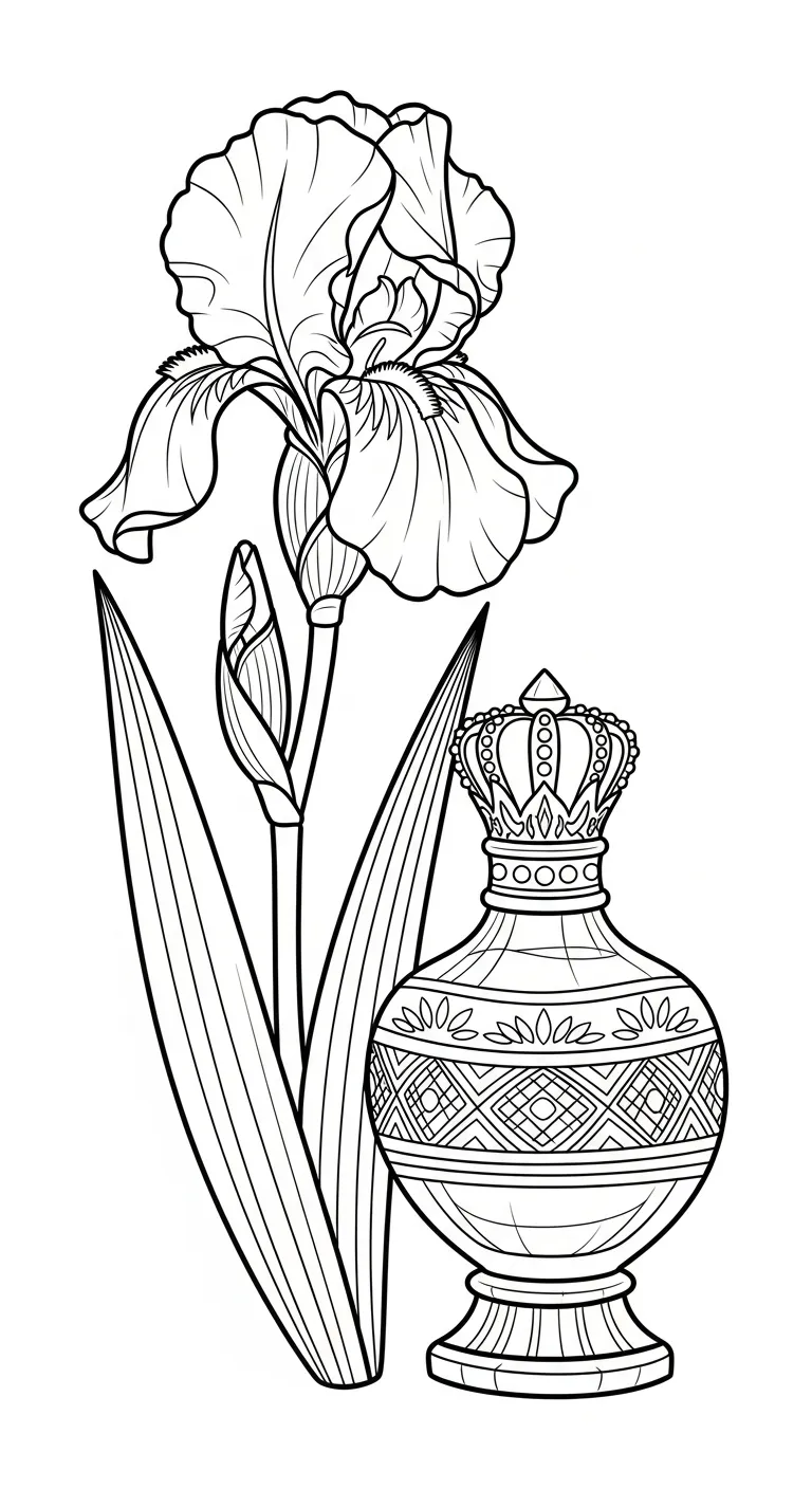 coloriage Iris à imprimer pdf