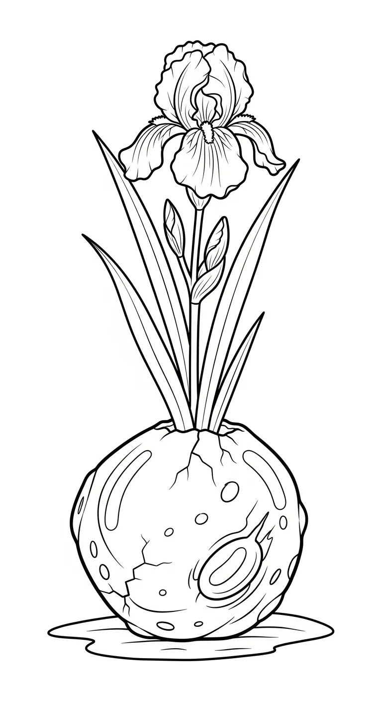 coloriage Iris pour enfant de 8 ans