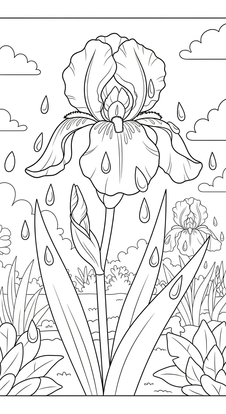 coloriage Iris a imprimer gratuitement