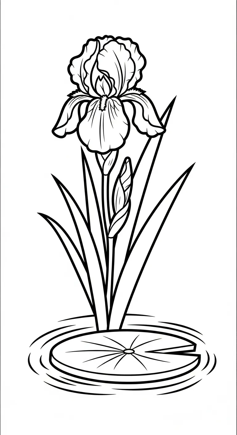 coloriage Iris pour enfant à imprimer