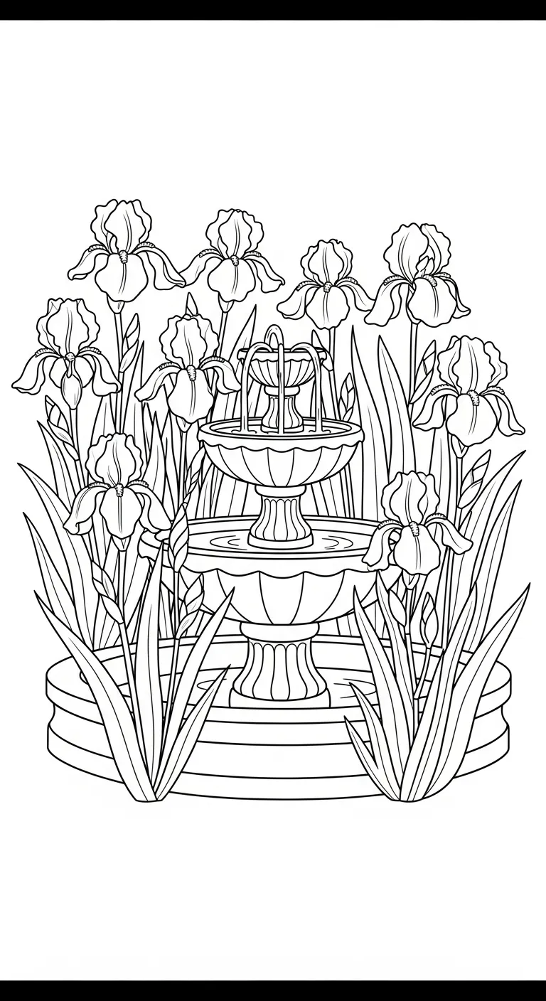 coloriage Iris pour enfant de 6 ans
