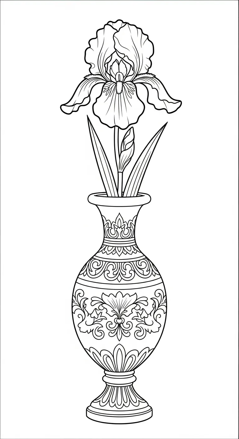 coloriage Iris à imprimer pour enfant de 12 ans