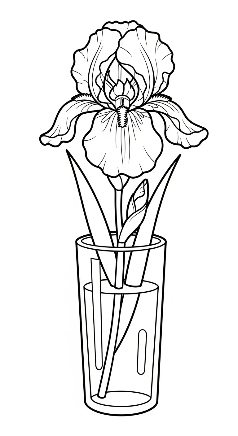 coloriage Iris de pour enfants 1