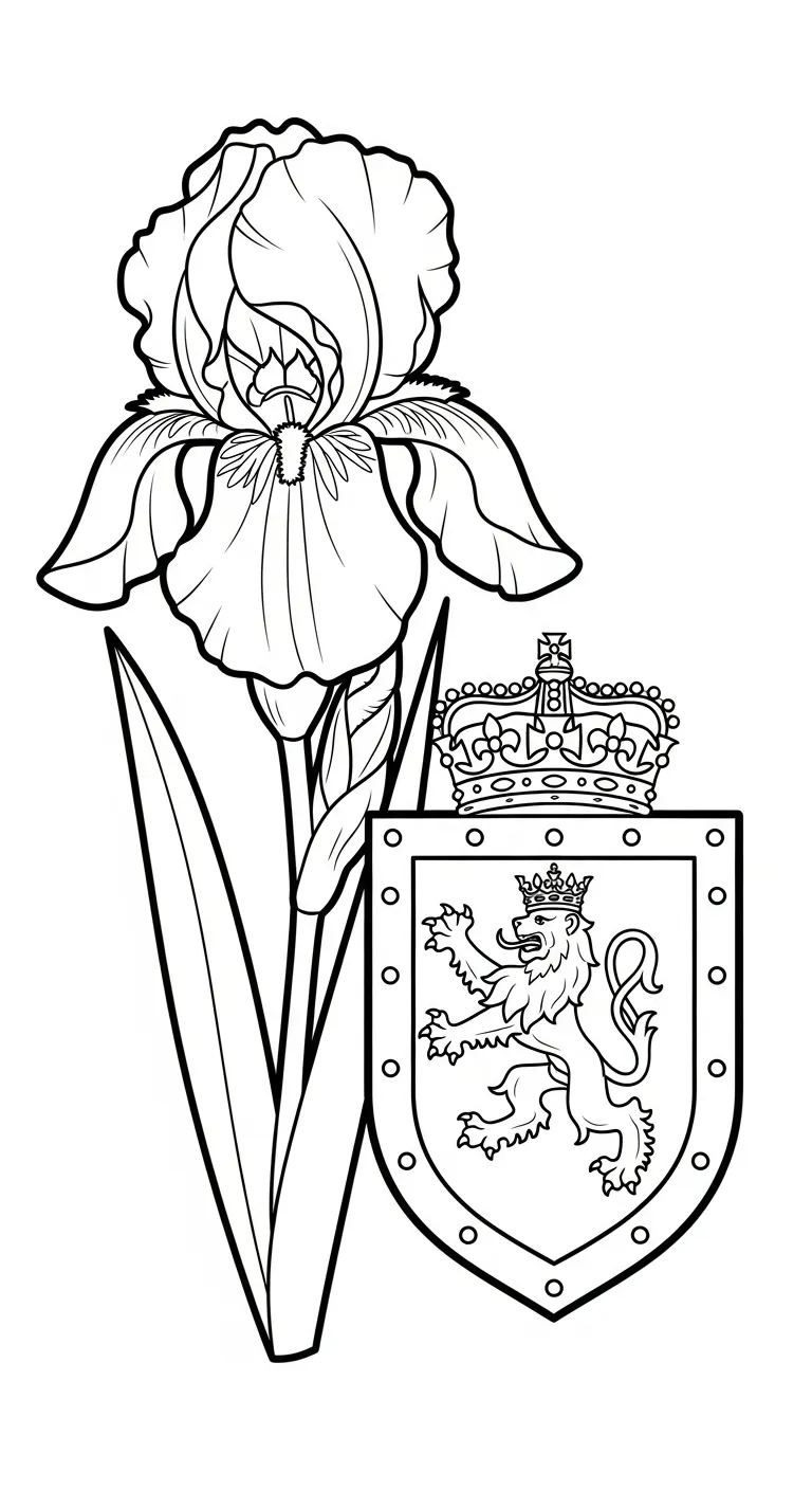 coloriage Iris a imprimer pour enfant de 4 ans 1