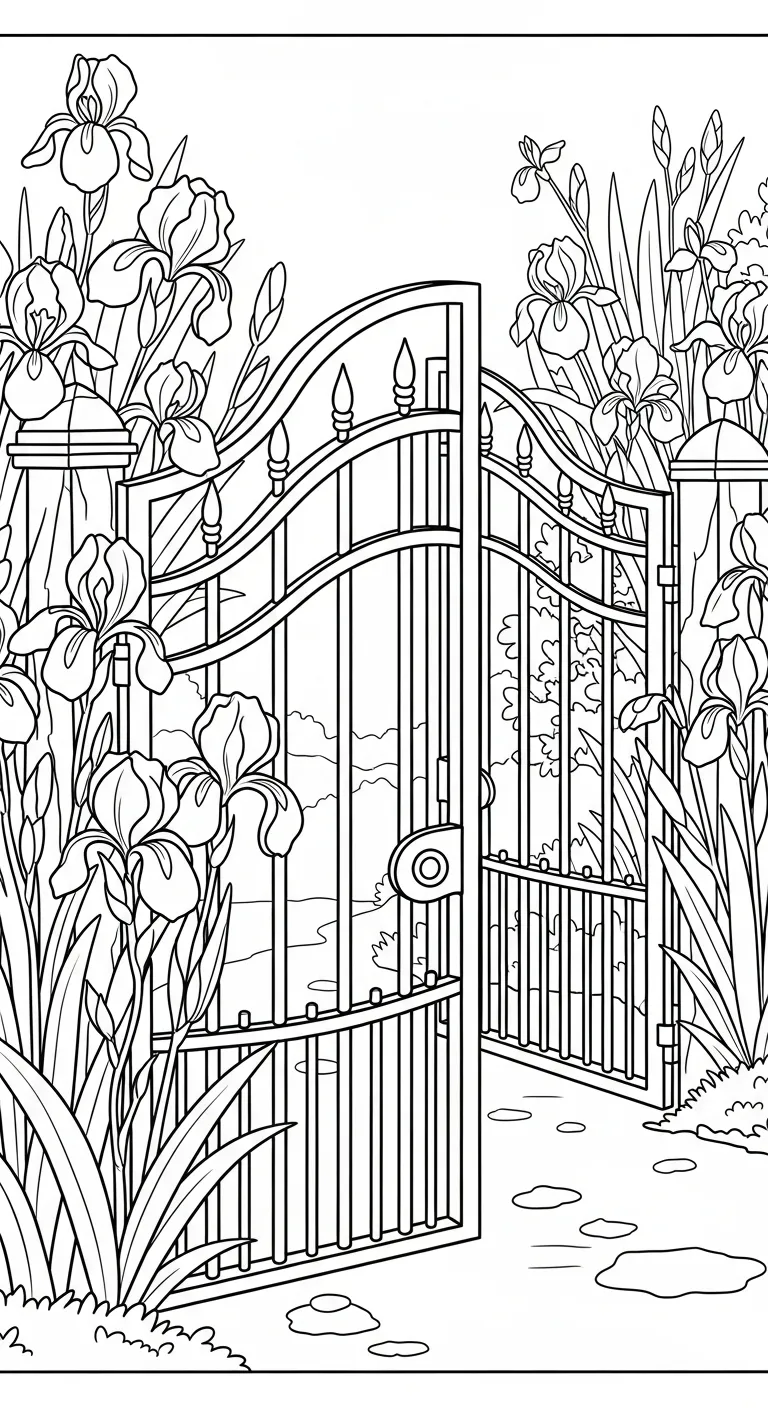 imprimer coloriage Iris pour enfant