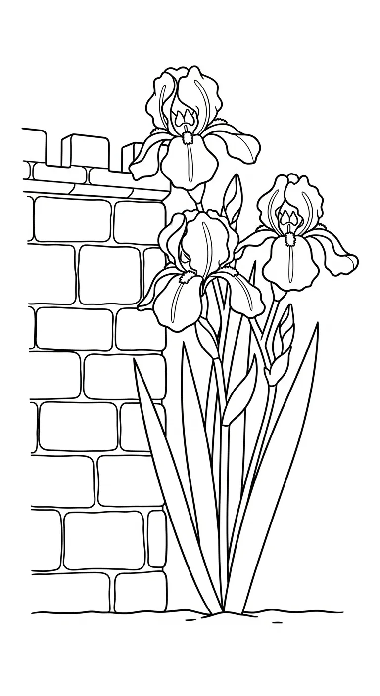 coloriage Iris à imprimer pour enfant de 9 ans