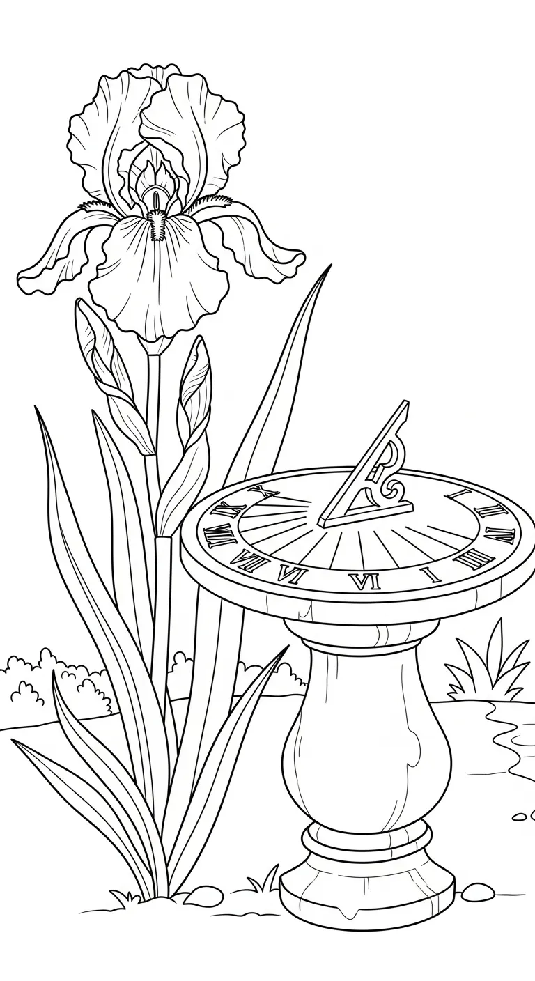 coloriage Iris à imprimer