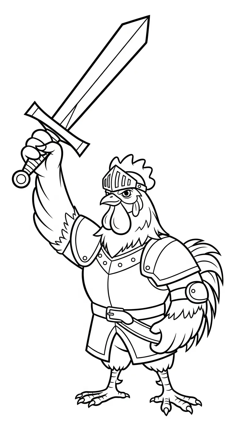télécharger coloriage Le Coq Gaulois gratuit
