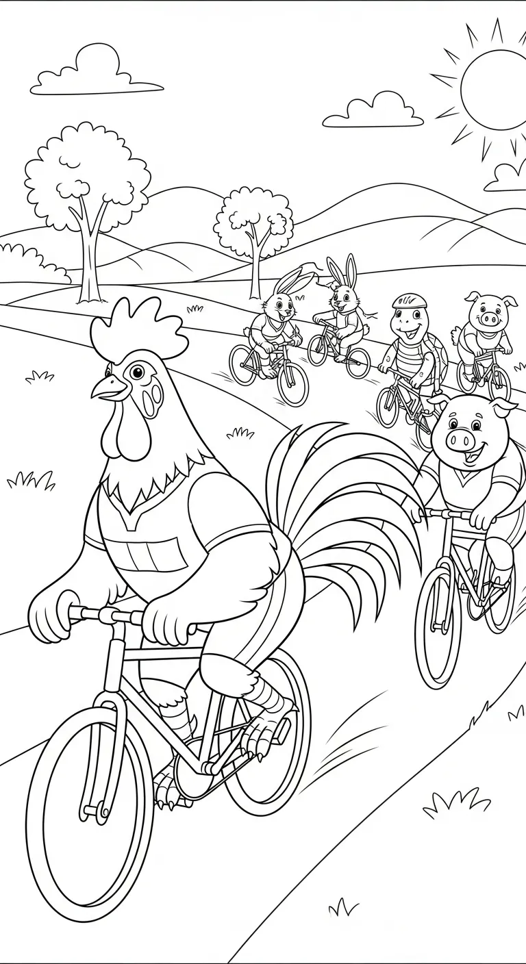 coloriage Le Coq Gaulois à imprimer gratuit
