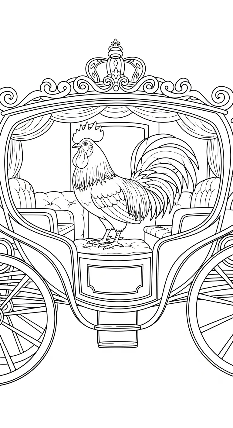 coloriage Le Coq Gaulois de pour enfants 1