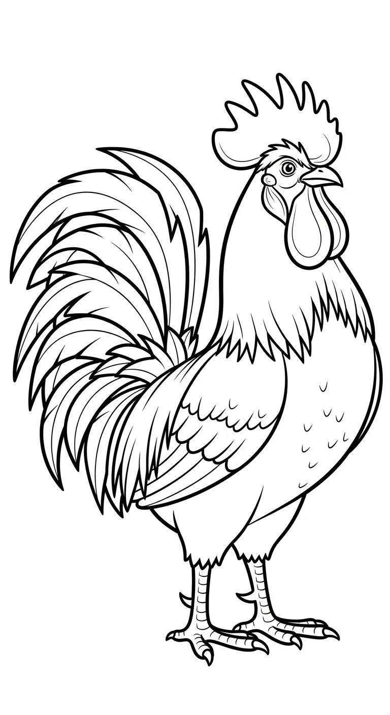coloriage Le Coq Gaulois a imprimer gratuit