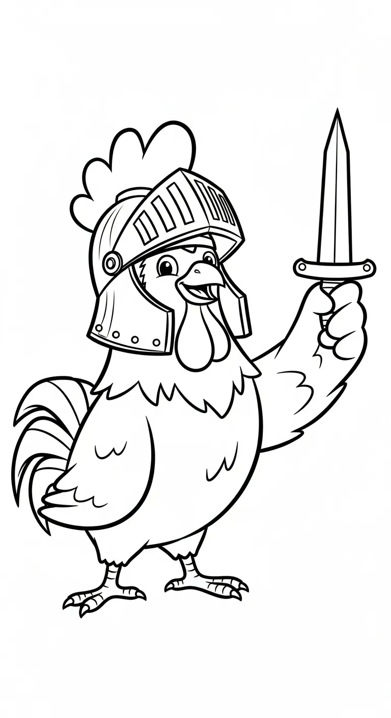 coloriage Le Coq Gaulois gratuit