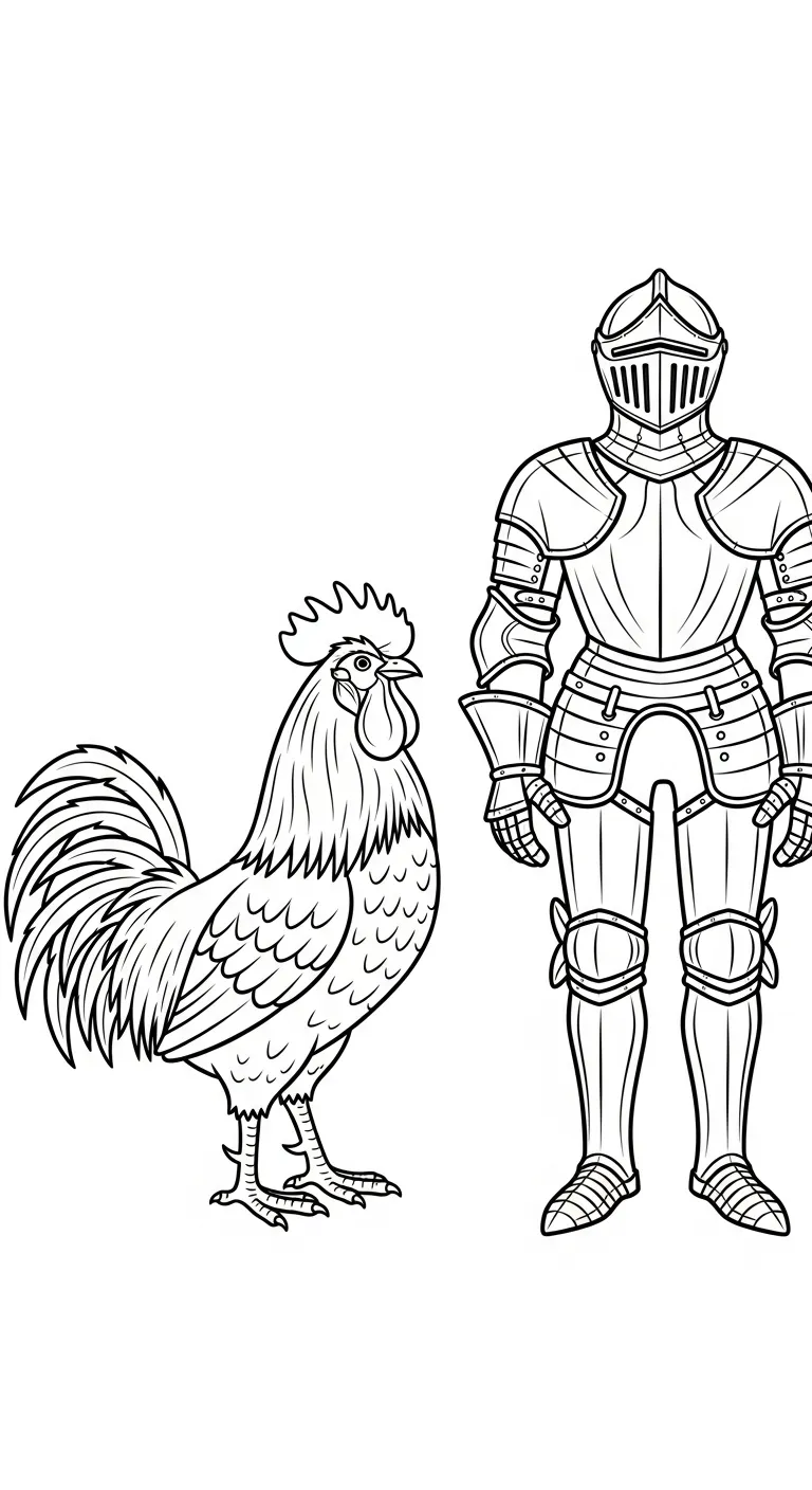coloriage Le Coq Gaulois et dessin a imprimer