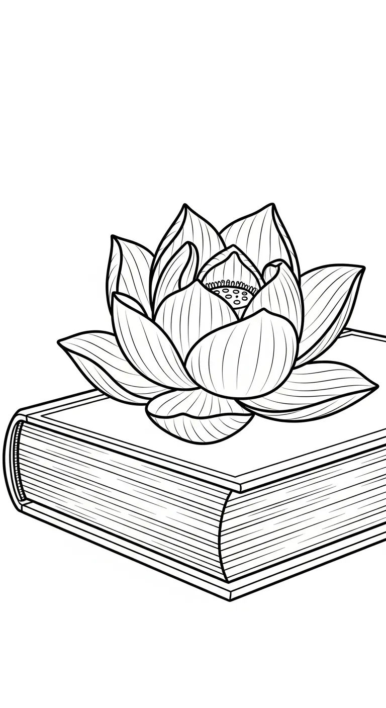 coloriage Lotus gratuit a imprimer