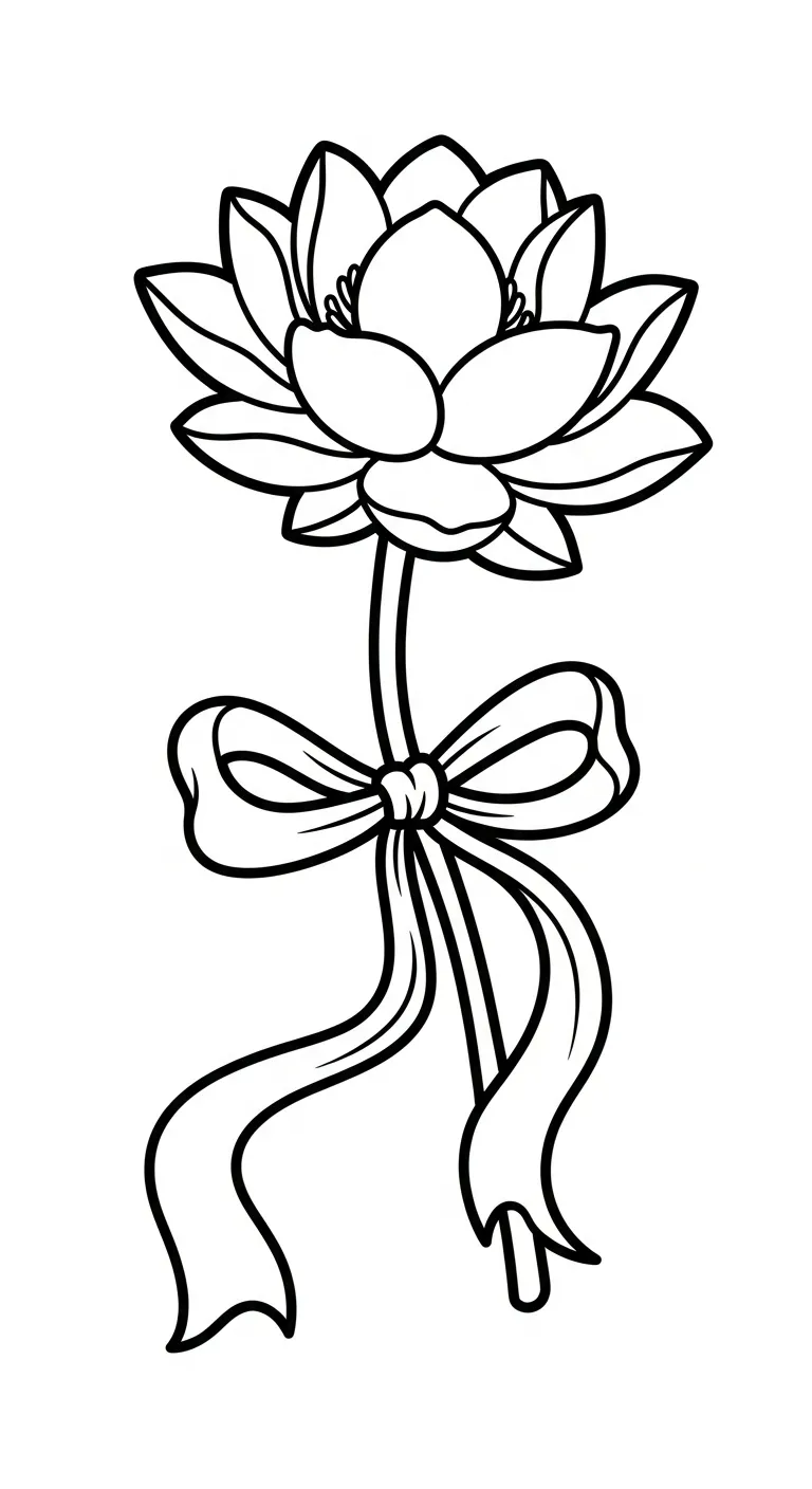 coloriage Lotus à imprimer