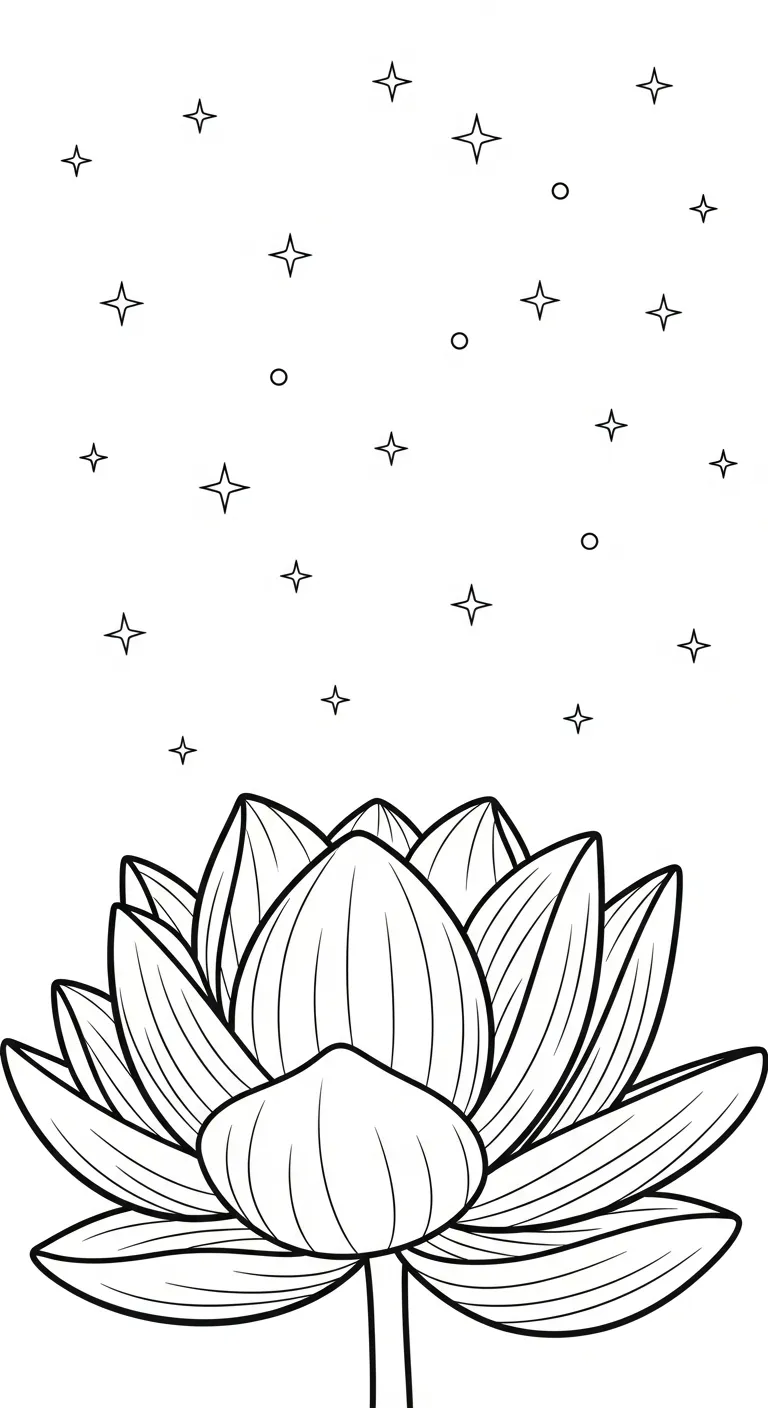 coloriage Lotus à imprimer gratuitement pdf