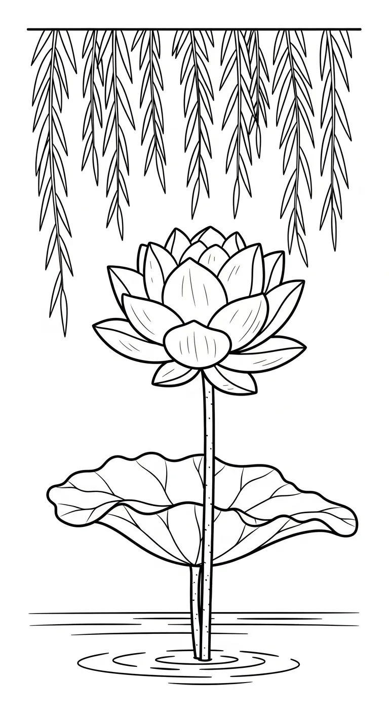 coloriage Lotus educatif pour enfant