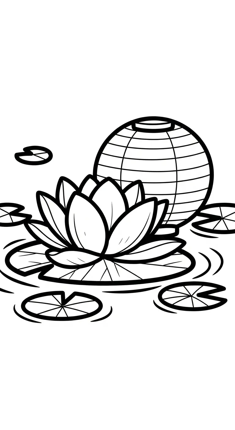 coloriage Lotus à imprimer pdf gratuit