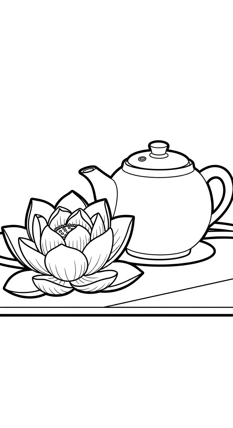 coloriage Lotus pour enfants