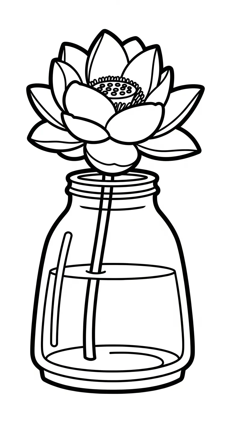 coloriage Lotus gratuit en ligne