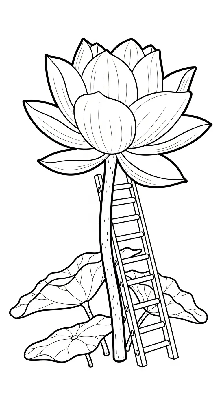 coloriage Lotus gratuit en ligne 1